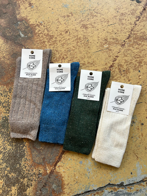 Wool/Silk Socks Earth