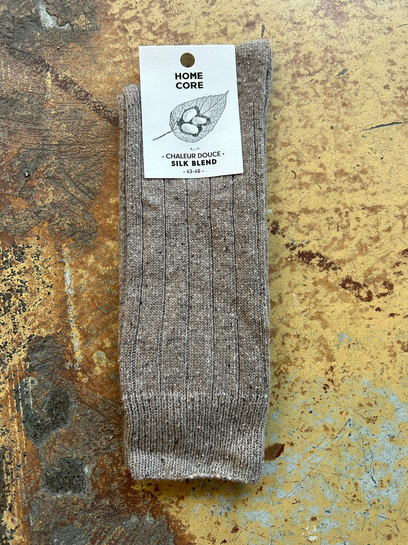 Wool/Silk Socks Earth