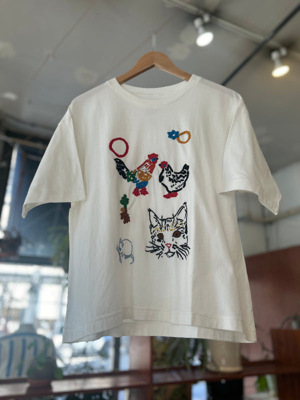 Classic T-Shirt Hand Embroidered