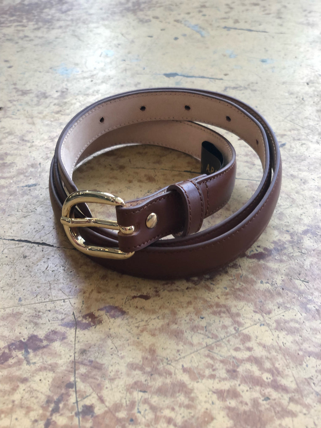 Carson Braided Belt Brown