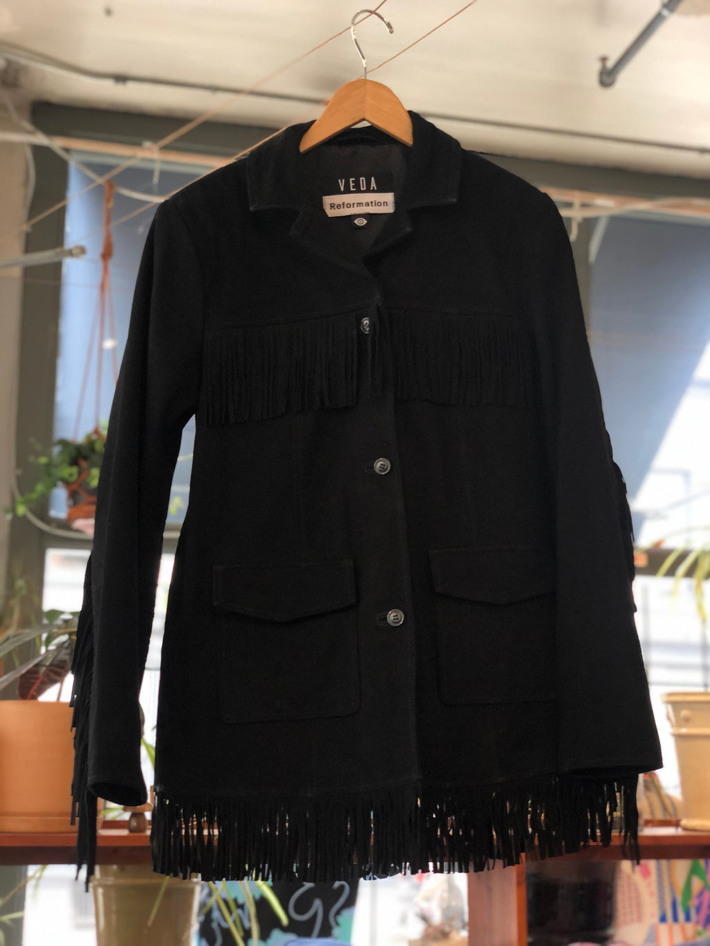 ジャケット・アウター acka fringe loose jacket acka fringe loose jacket
