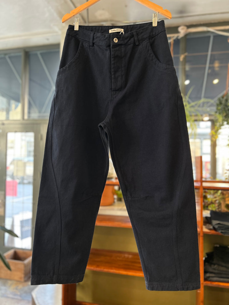 Twisted Seam Trouser - Navy