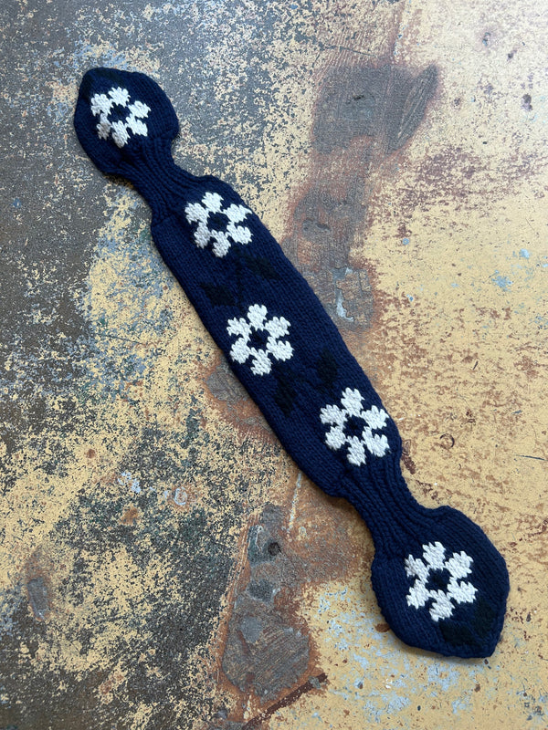 Slot Flower Scarf - Navy