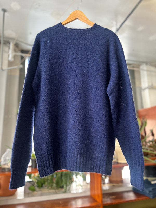 Suedehead Crewneck Sweater - Blue