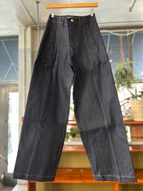 Displaced Seam Jean - Indigo