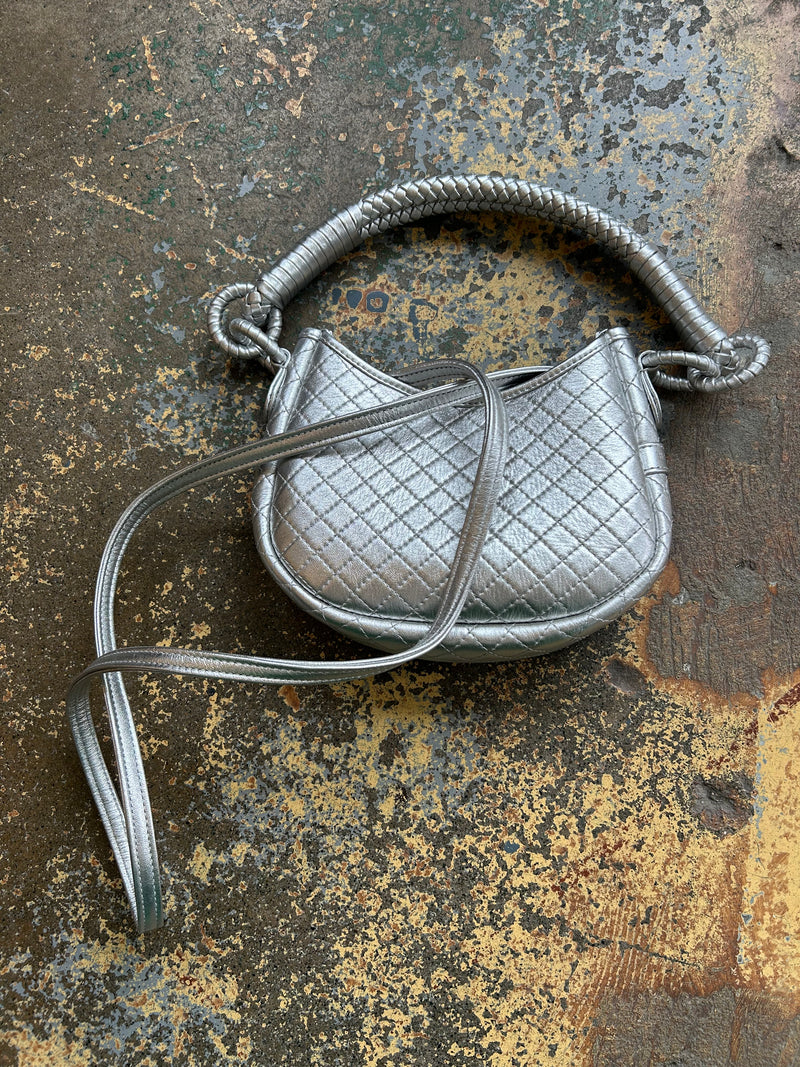 Saddle Mini Bag - Silver
