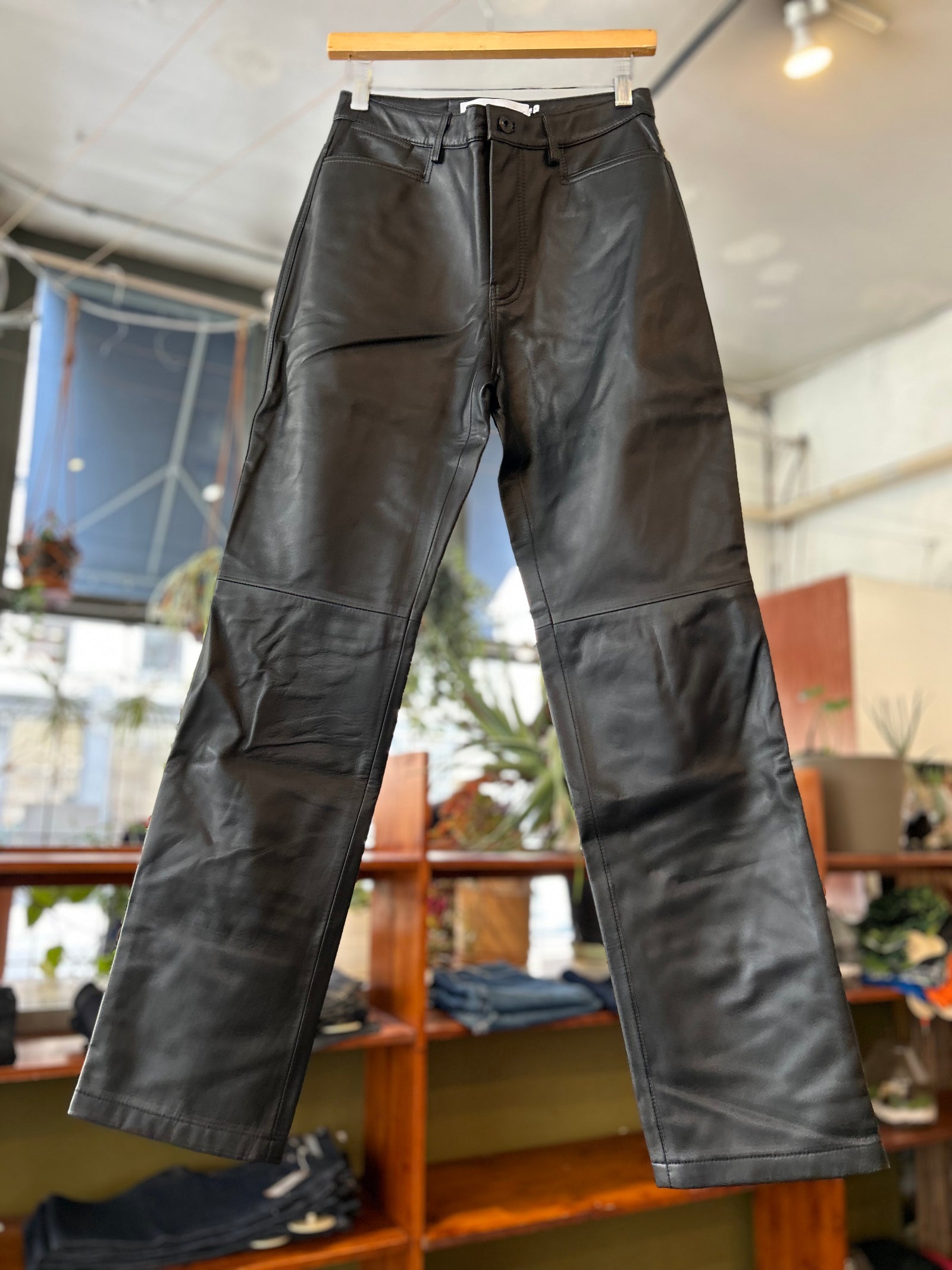 Maxine Pant - Light Weight Leather – The Block Vancouver