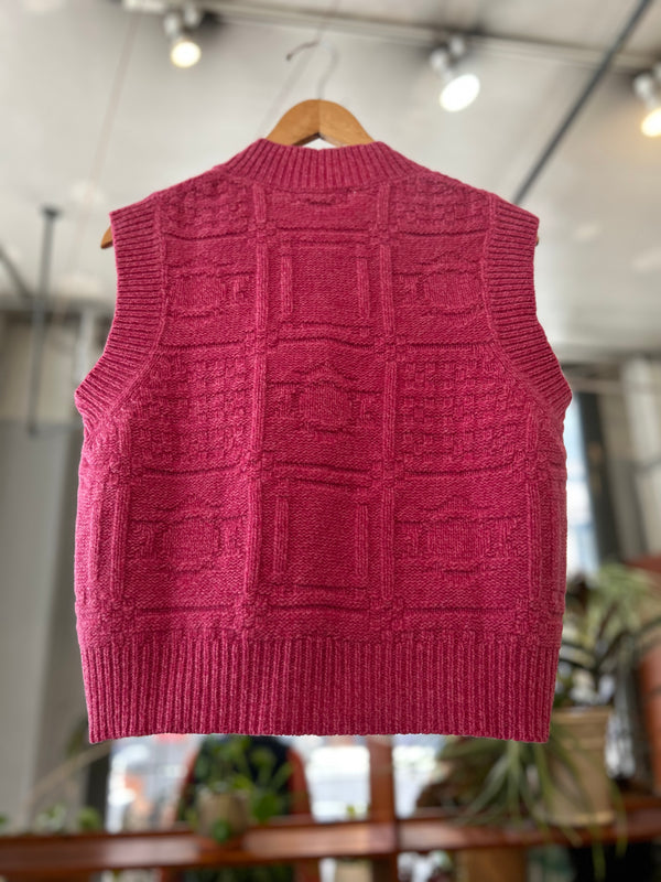 Mica Knit Vest - Pink