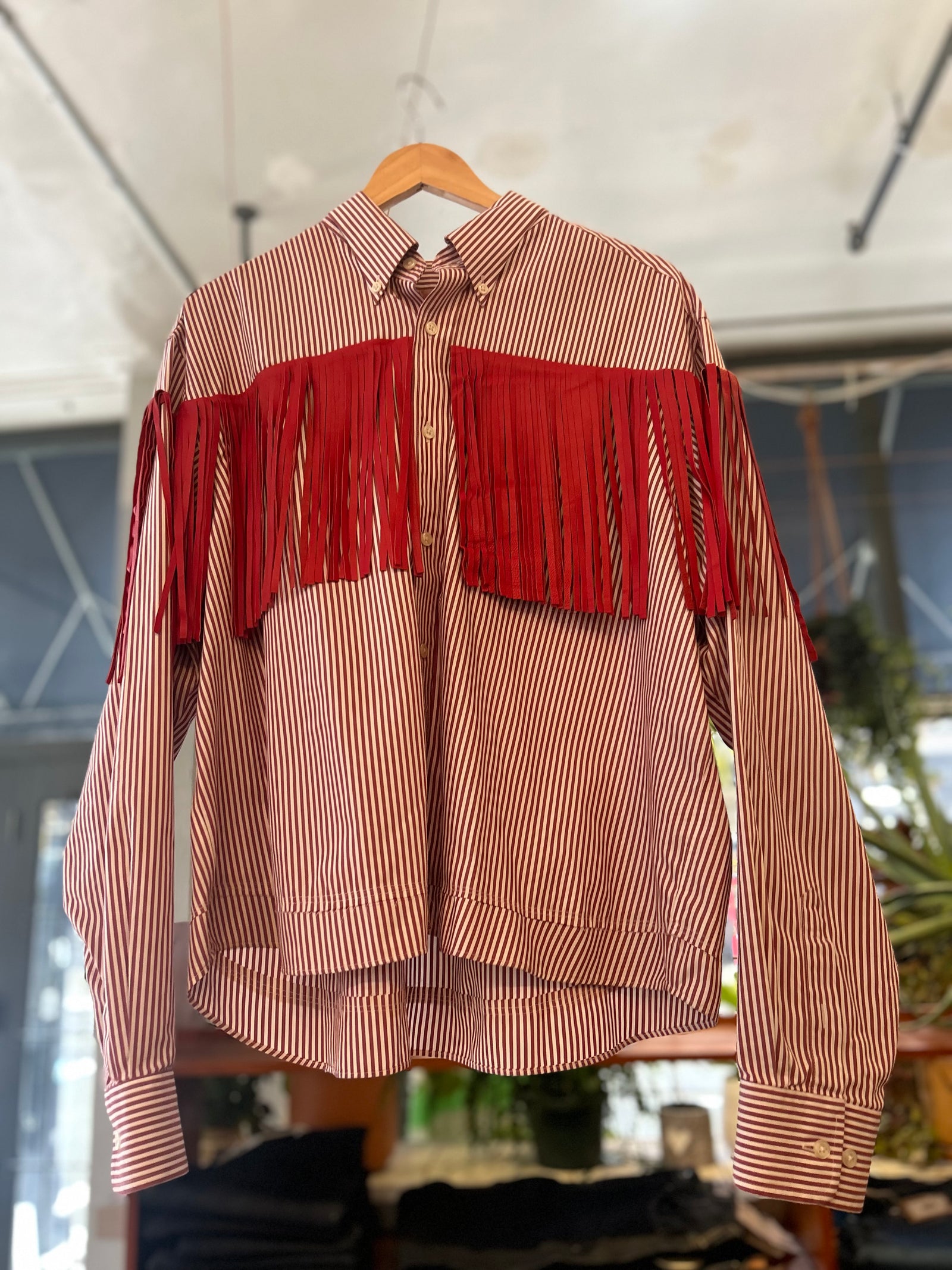 Reworked Leather Fringe Shirt – The Block Vancouver