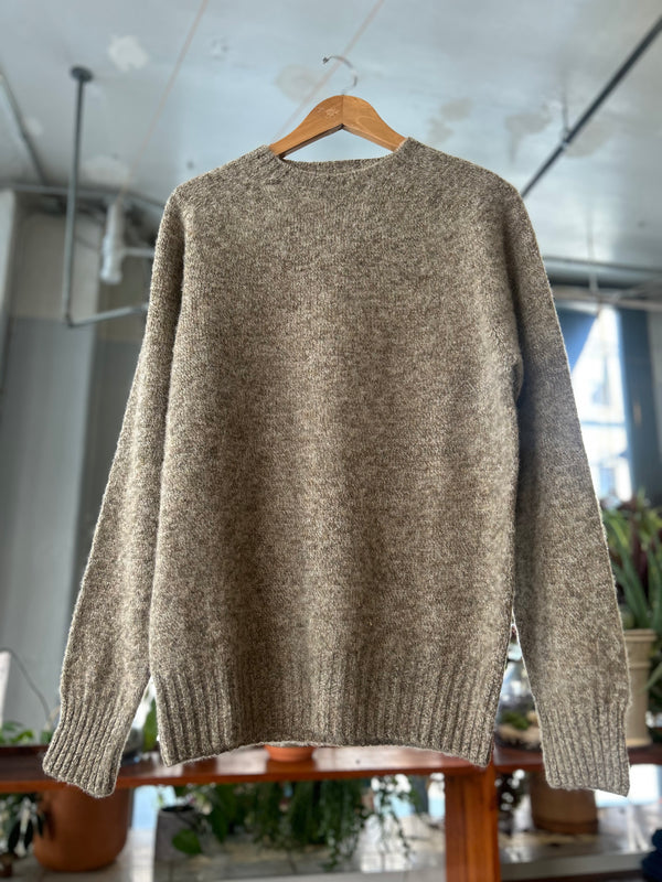 Suedehead Crewneck Sweater - Natural
