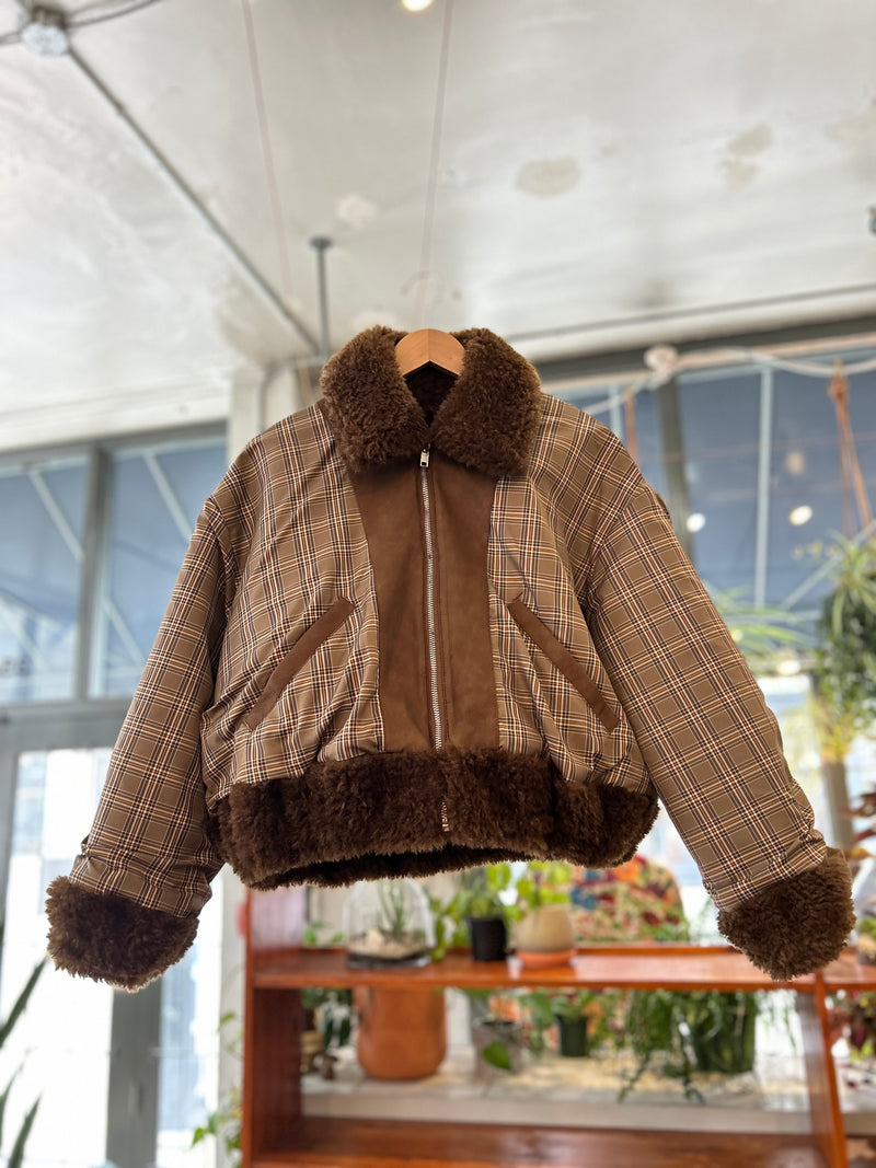 Wicke Reversible Bomber - Chocolate