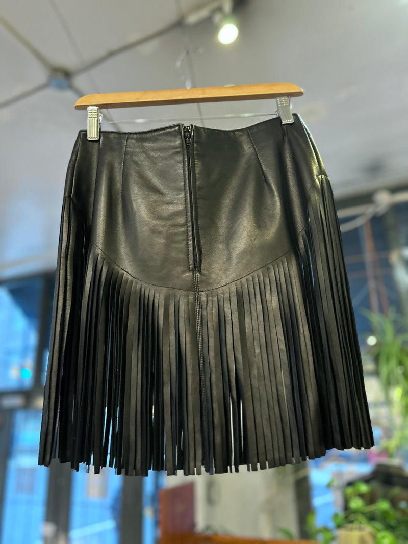 Reworked Vintage Fringe Skirt