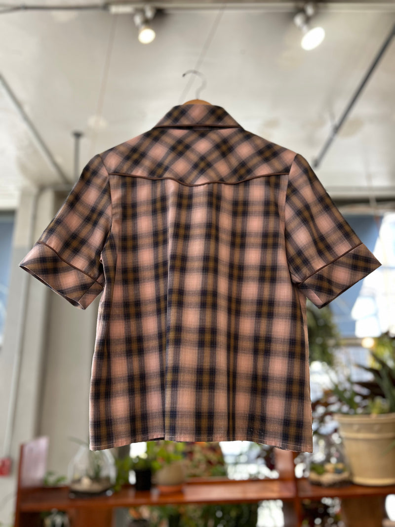 Clario Top - Pink Plaid