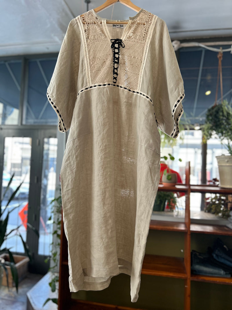 Caftan Gathered Dress