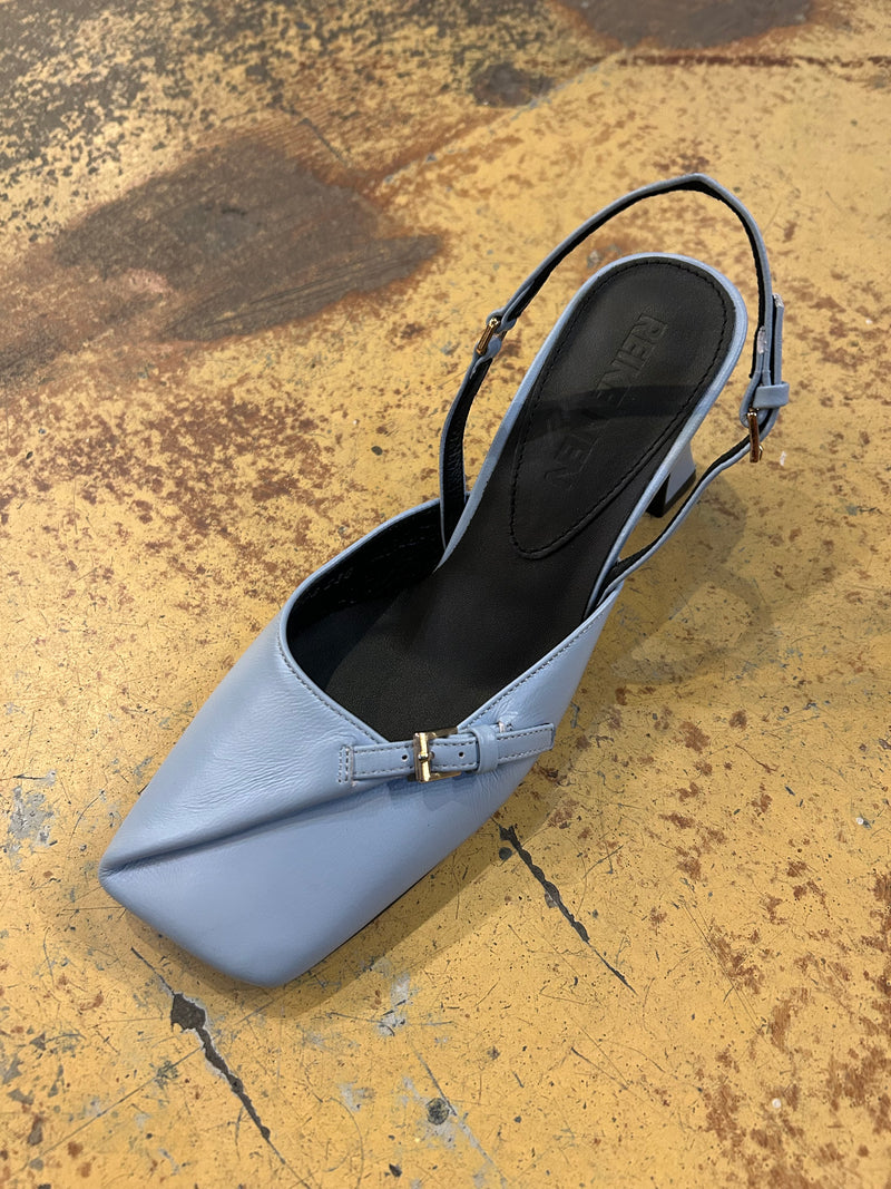 Wrap Slingbacks - Blue