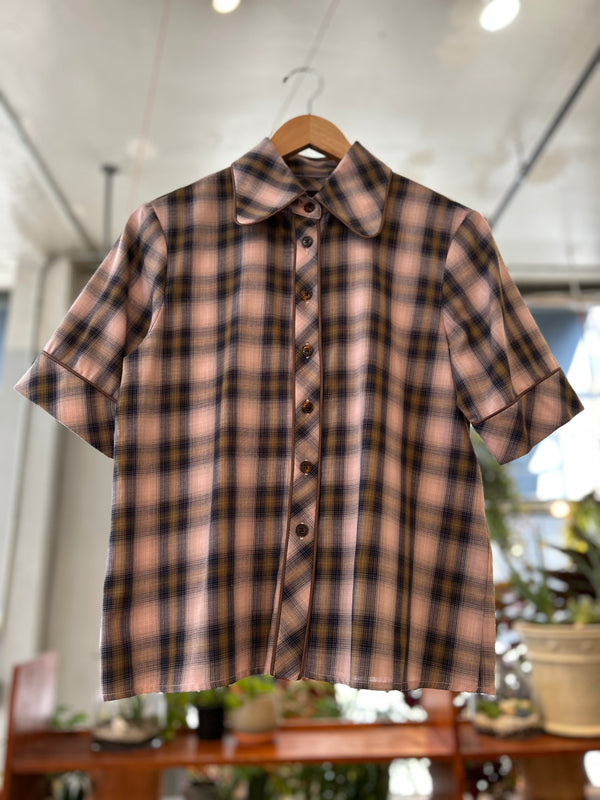 Clario Top - Pink Plaid