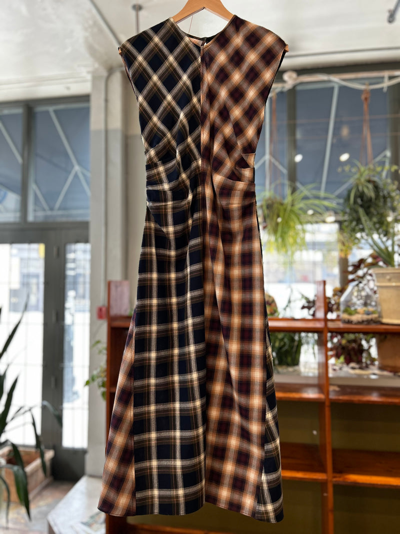 Rochelle Dress - Mixed Plaid
