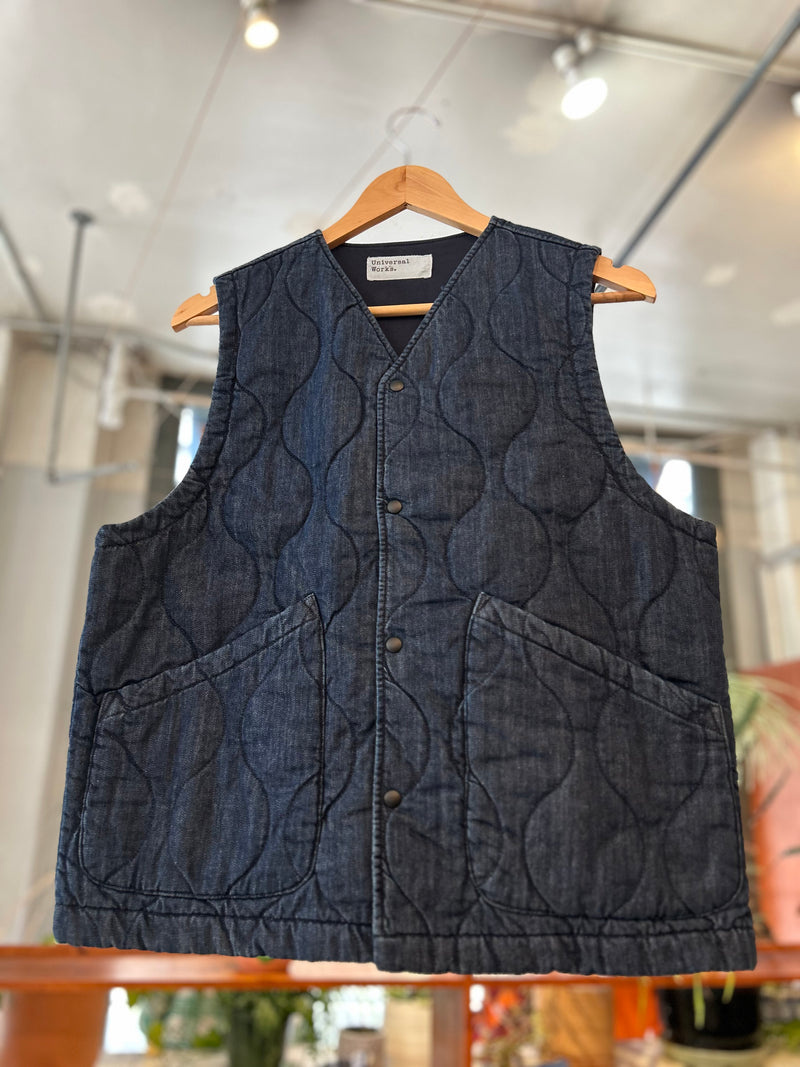 Quilted Denim Weekend Gilet