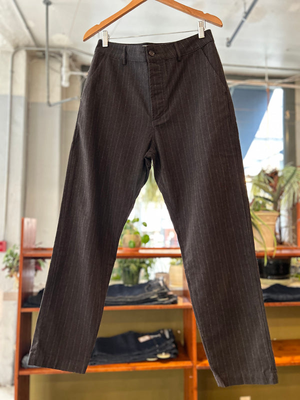 Military Chino - Brown Pinstripe