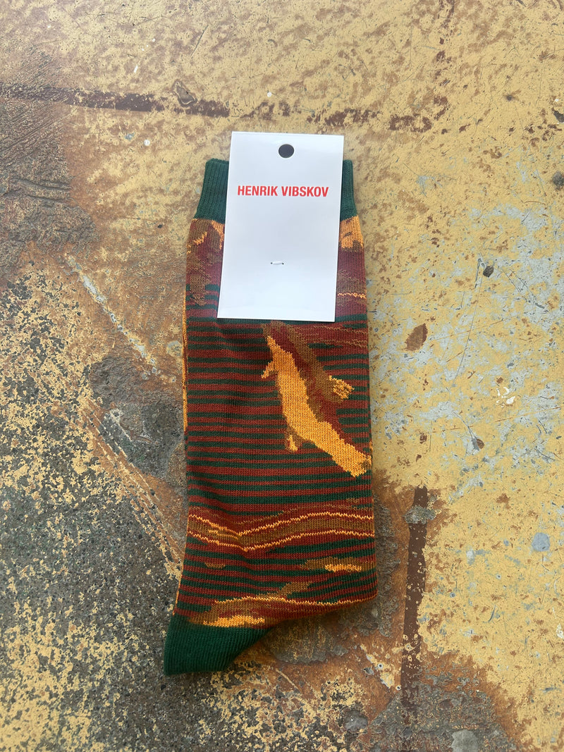 Men’s Fishes Socks - Orange