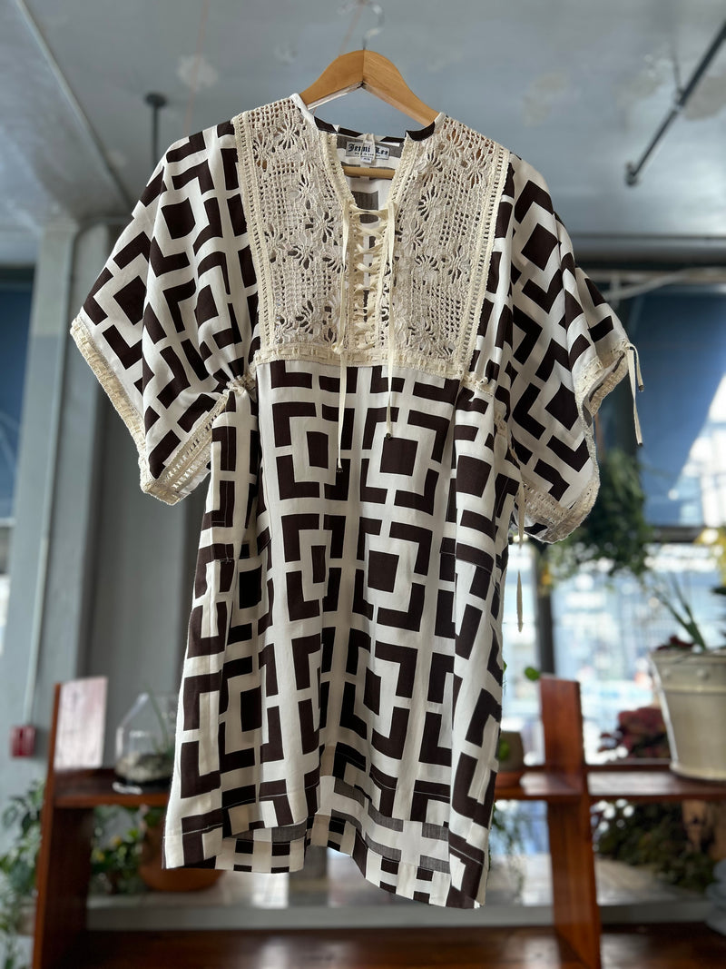 Caftan Gathered Dress