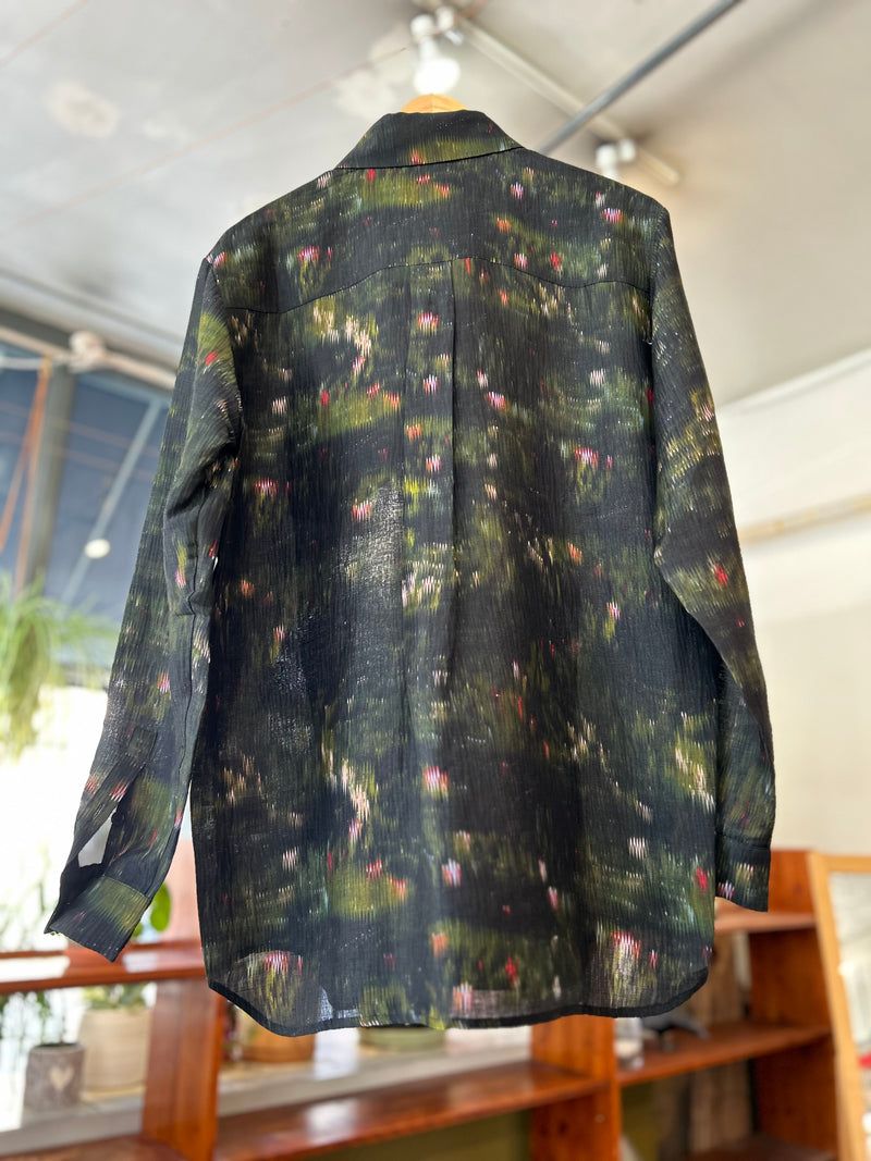 Cast Silk Shirt - Dark Bouquet