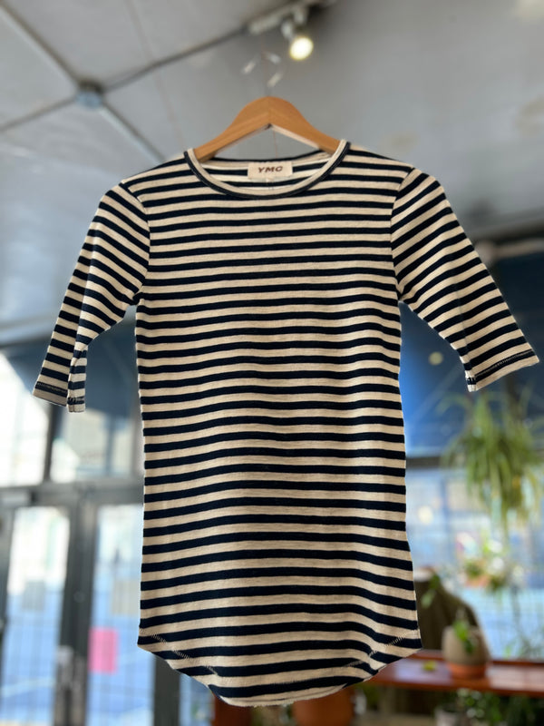 Charlotte Tee - Navy/White