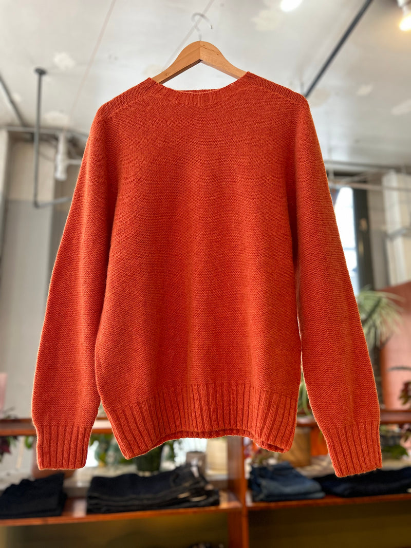 Seamless Crew Sweater - Burnt Orange