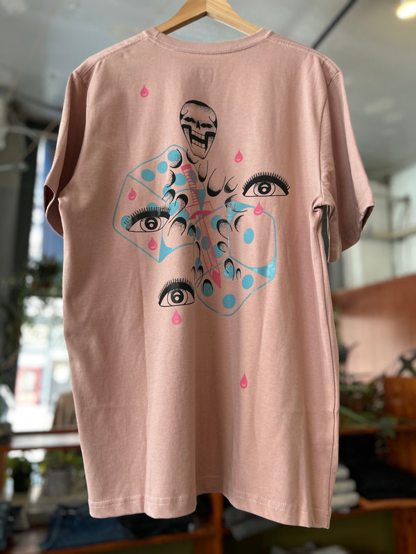 Dagger & Dice Tee - Peach