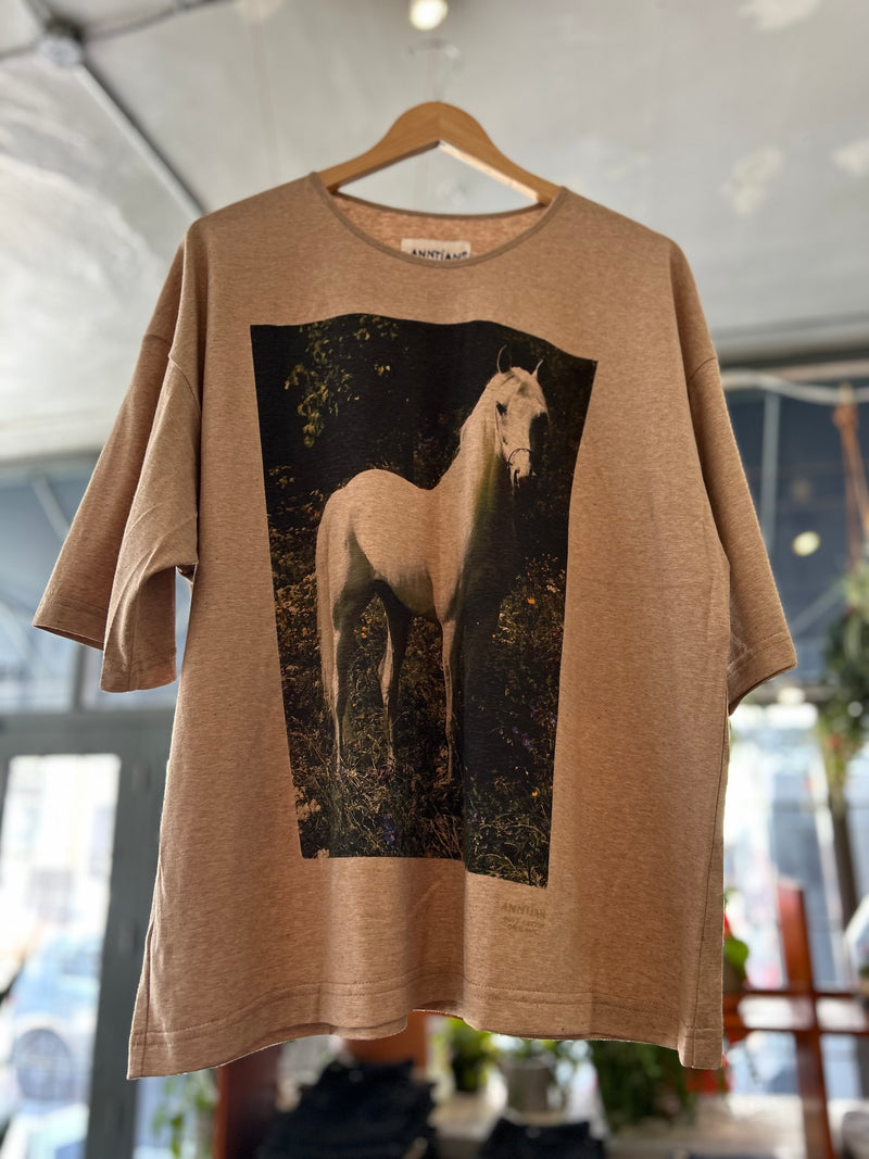 Horse T-shirt - Brown
