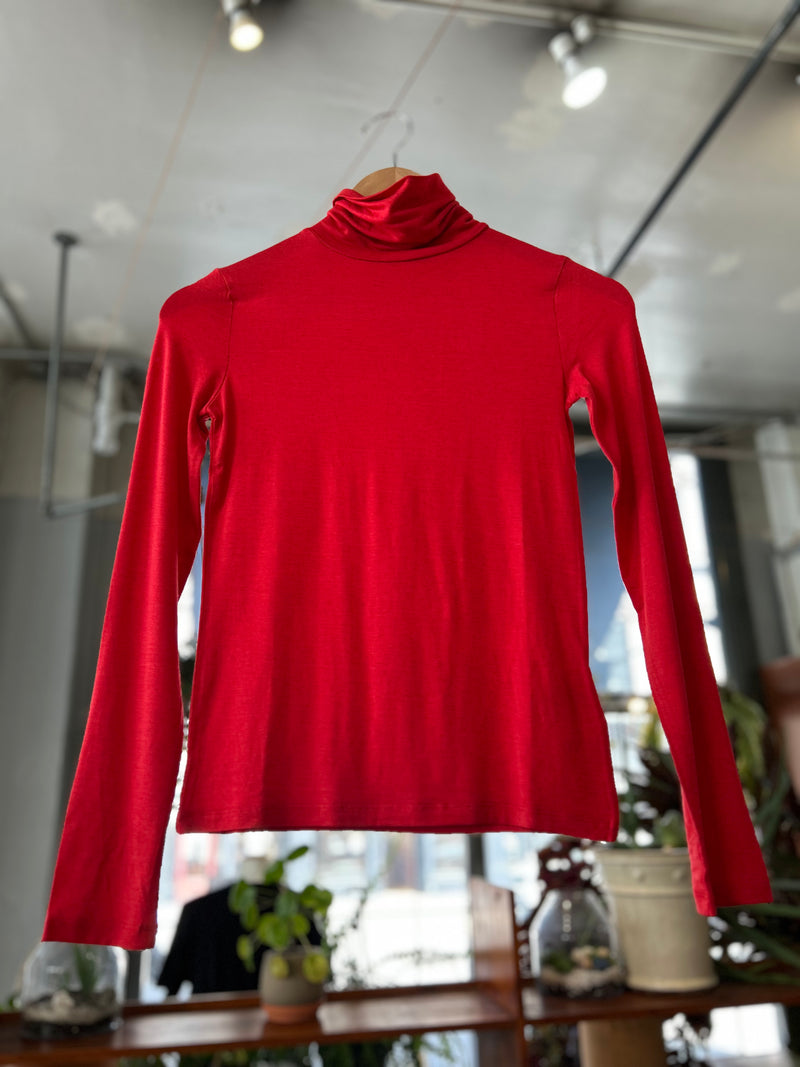 Noe Cashmere Turtleneck - Red