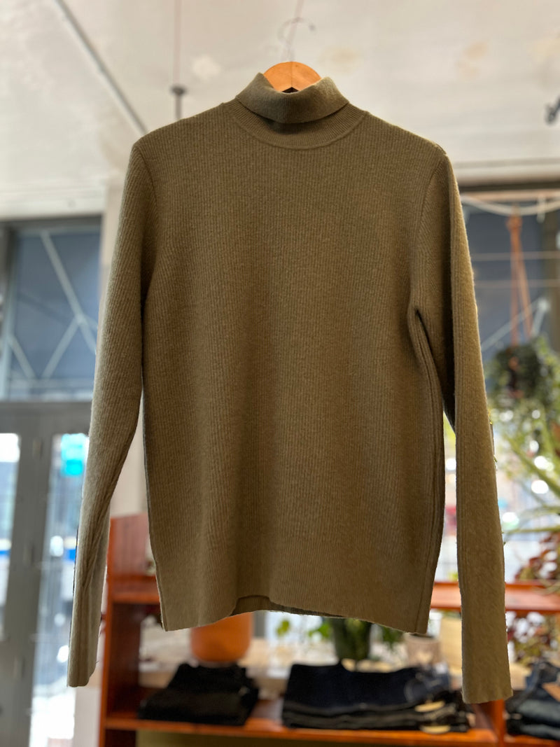 Talbot Roll Neck Sweater - Sage Green