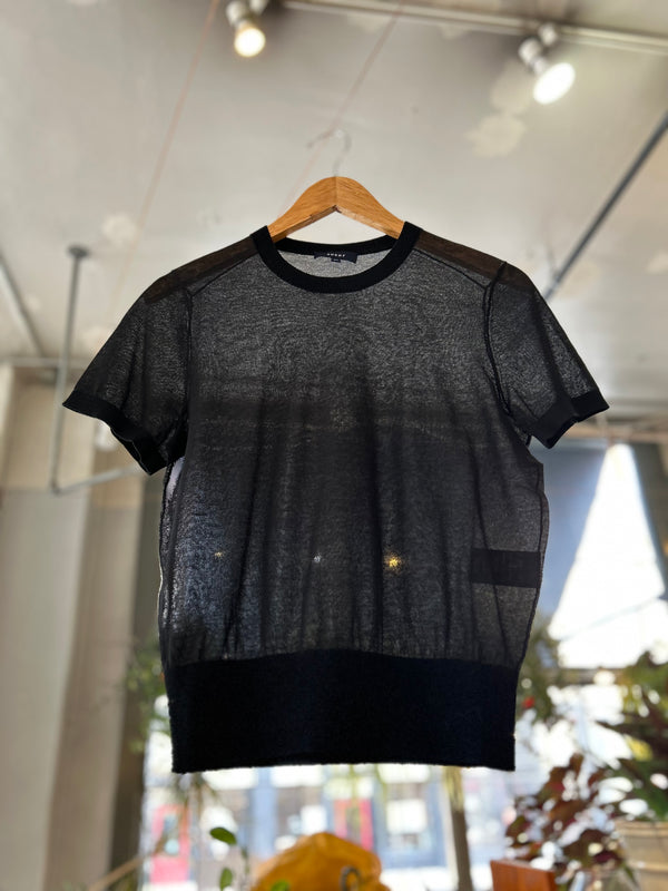 Dua Fine Knit Top - Black