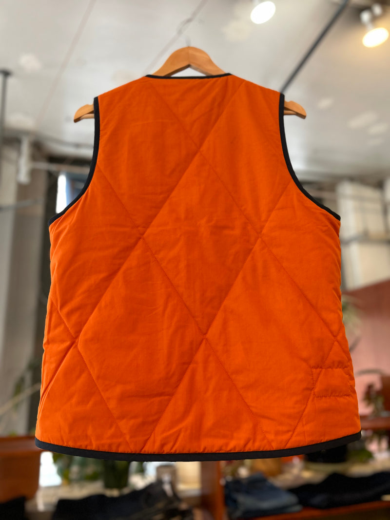 Reversible Military Gilet - Navy/Orange