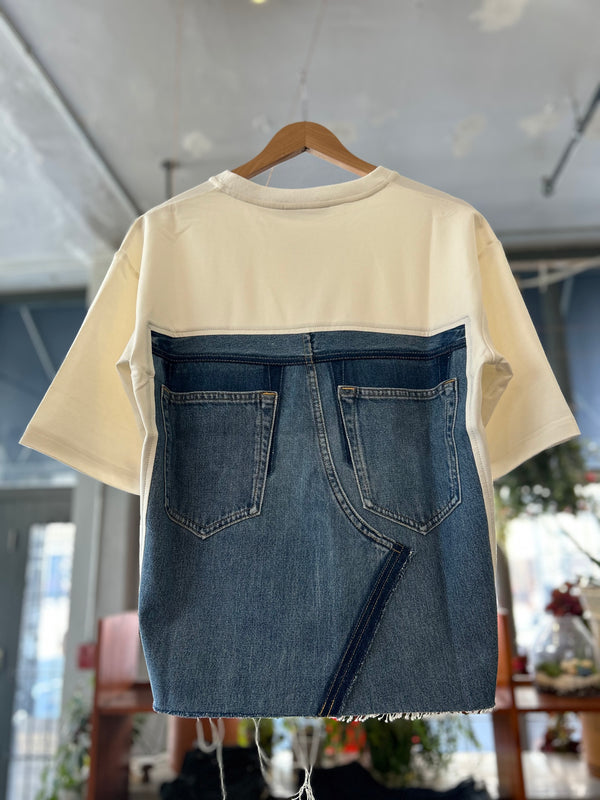 Yin Yang T-Shirt - White/Blue