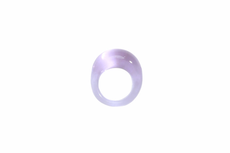Glass Ring - Smokey Amethyst