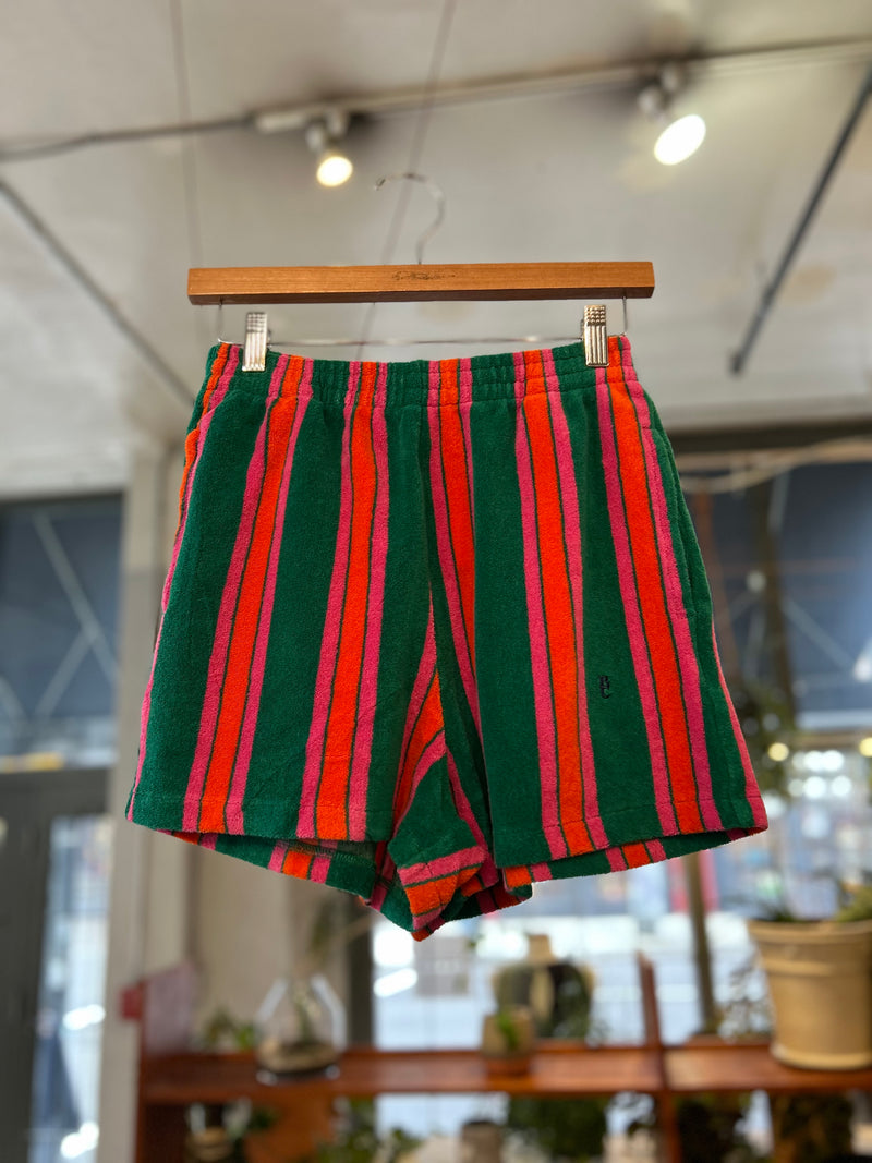 Striped Terry Shorts