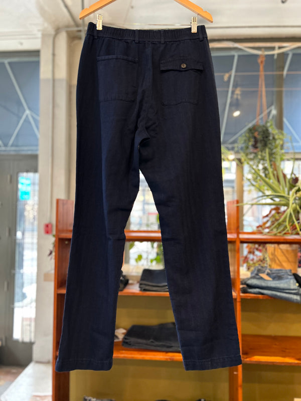 Drawstring Trouser Indigo Blue