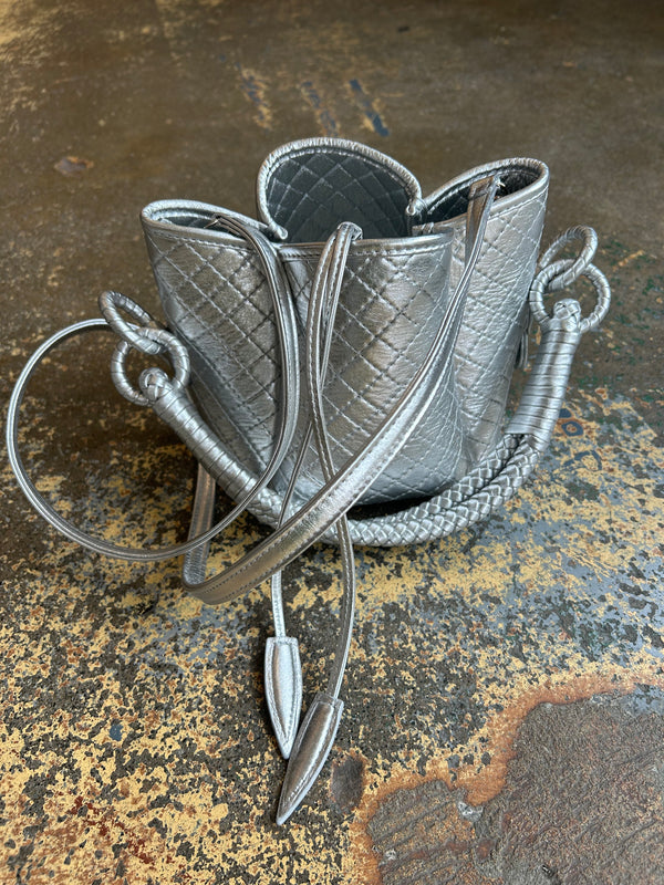 Tulip Mini Bag - Silver