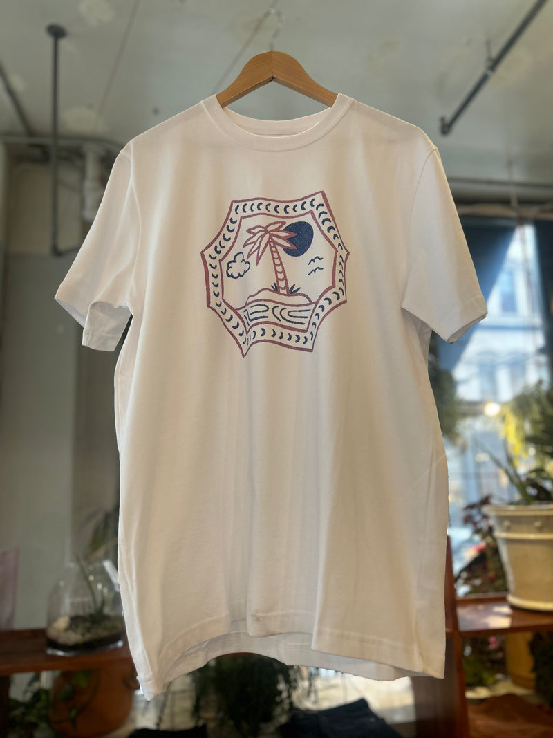 Palm Island Tee - White