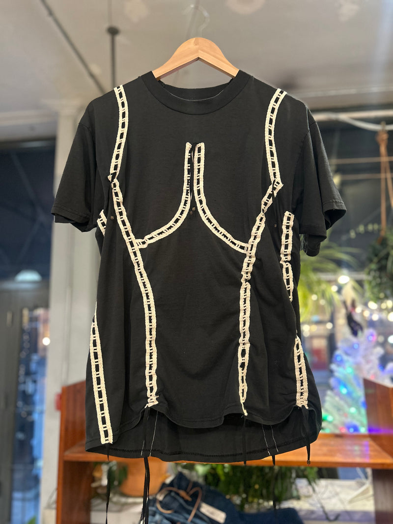 Corset T-Shirt - Black
