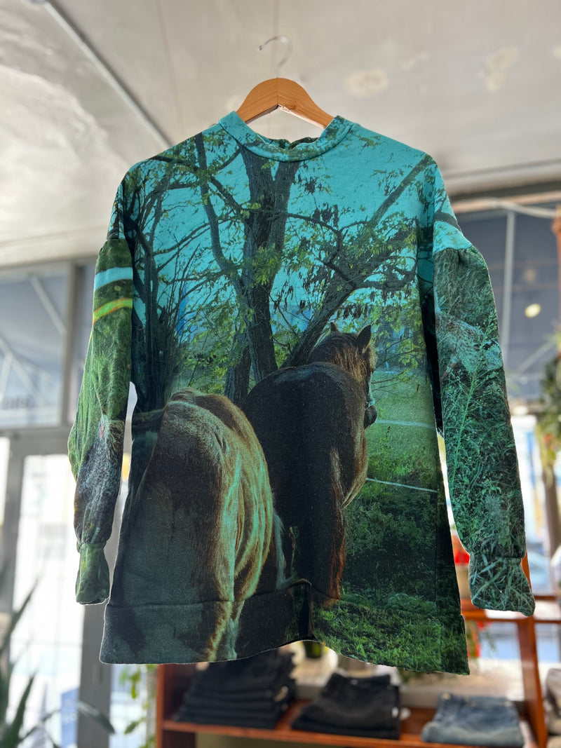 Horse Sweatshirt - Blue