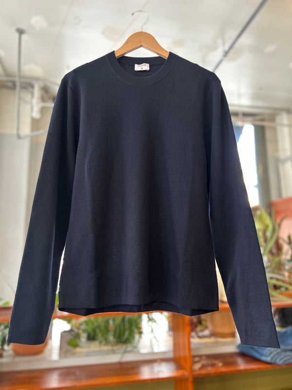 Wool Milano Knit Sweater - Navy