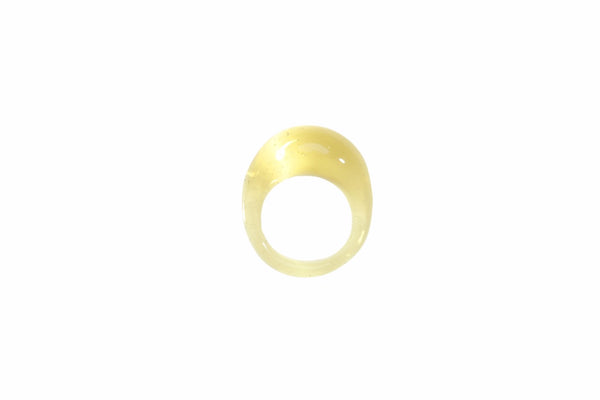 Glass Ring - Shifty Peach Transparent