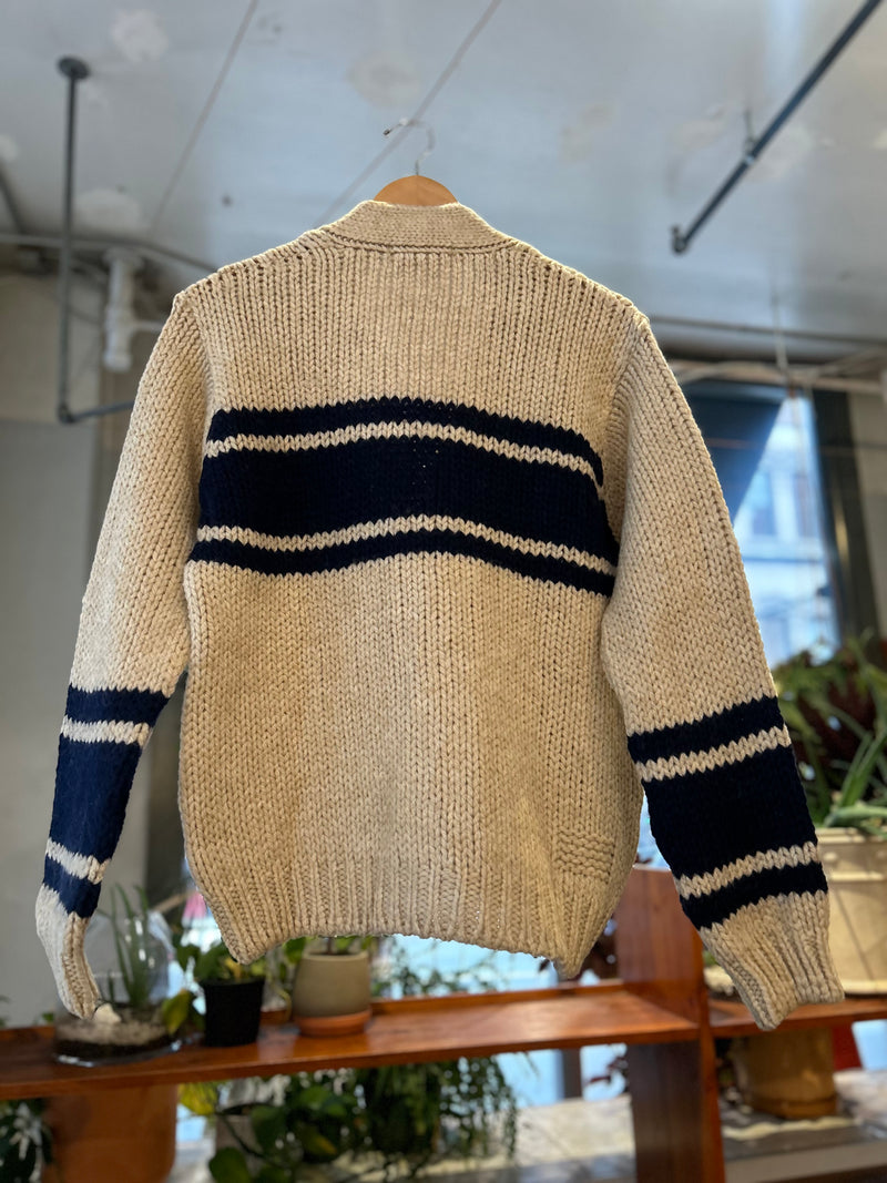 Langdale Cardigan - Sand Stripe