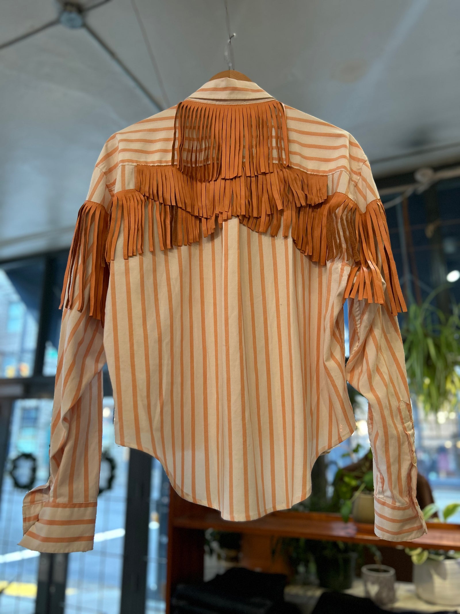Reworked Leather Fringe Shirt – The Block Vancouver
