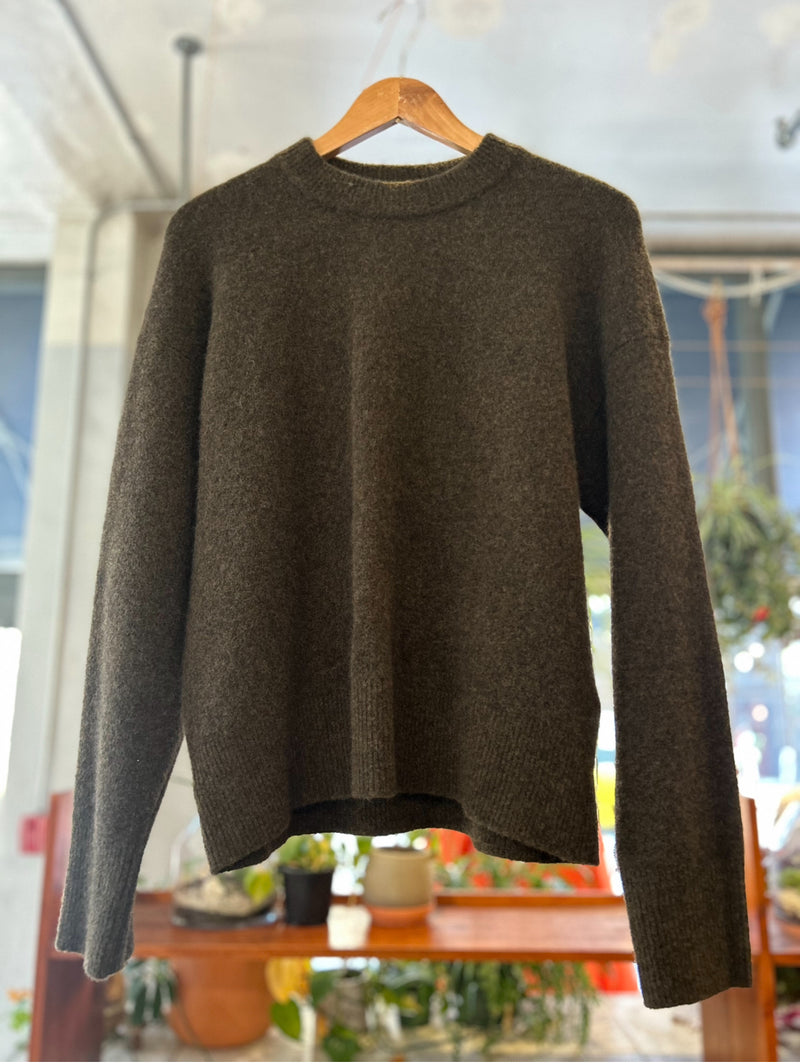 Wool Yak Crewneck Sweater
