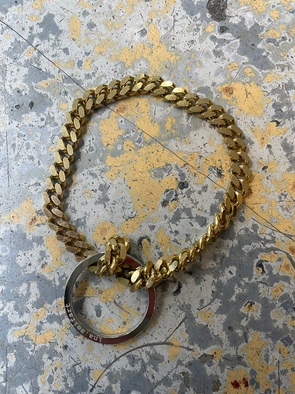 Panzer Short Keychain - Brass