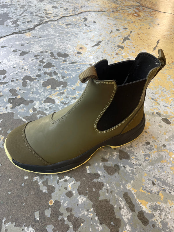 Siri Waterproof Boot- Olive/Pale Yellow