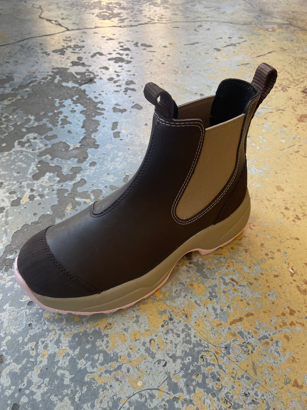 Siri Waterproof Boot - Chocolate/Light Olive